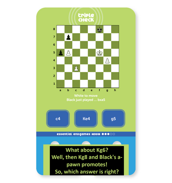 Triple Check Opening/Endgame (Over 1000 Tournament Players) Combo w/ Holder