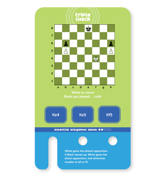 Triple Check Opening/Endgame (Over 1000 Tournament Players) Combo w/ Holder