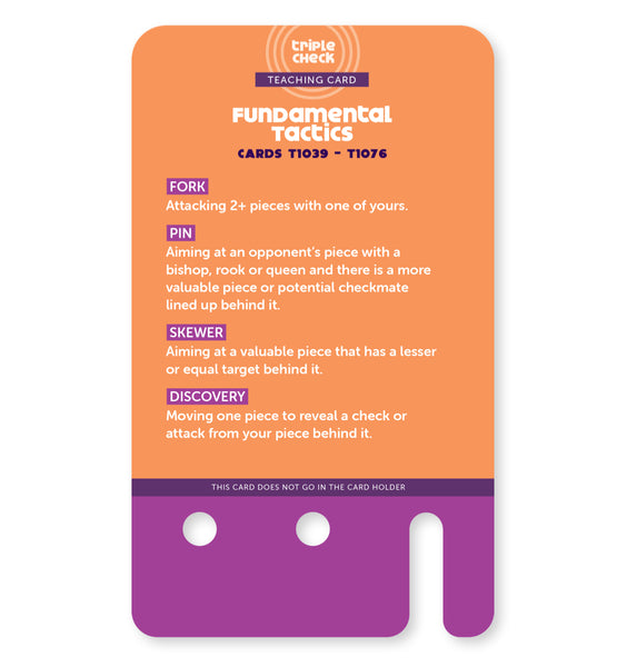 Fundamental Checkmates & Tactics Deck (cards only)