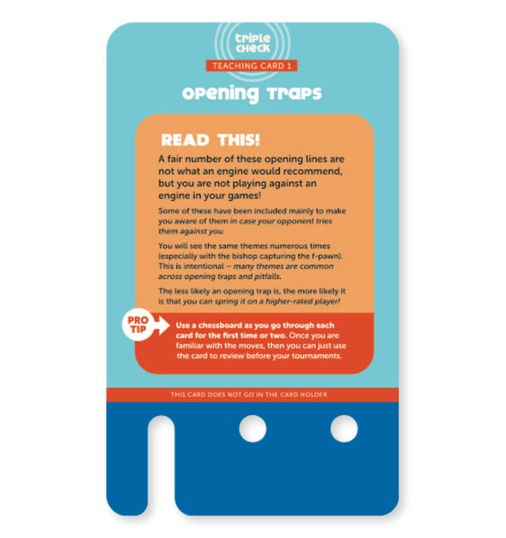 Triple Check Opening Traps, Patterns, & Pitfalls Deck