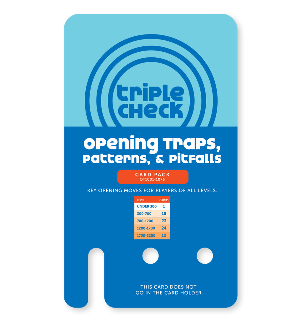 Triple Check Opening/Endgame (Over 1000 Tournament Players) Combo w/ H ...