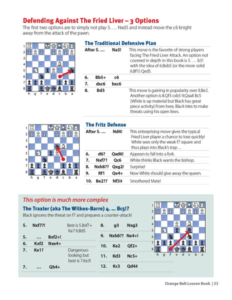 Orange Belt Chess Lesson Book