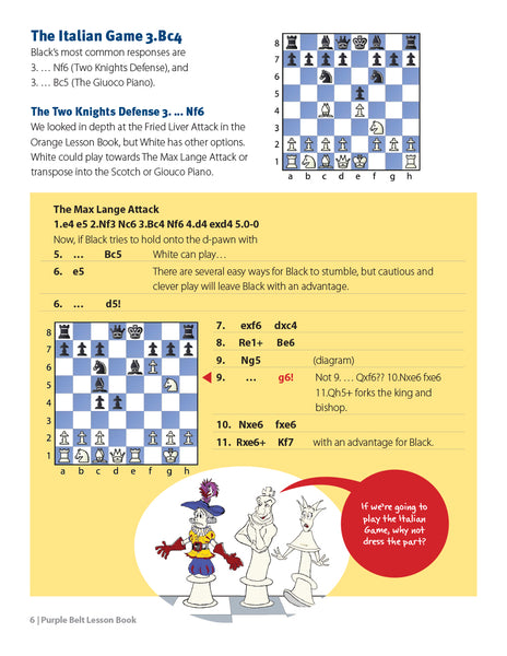 Purple Belt Chess Lesson Book