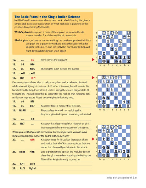 Blue Belt Chess Lesson Book