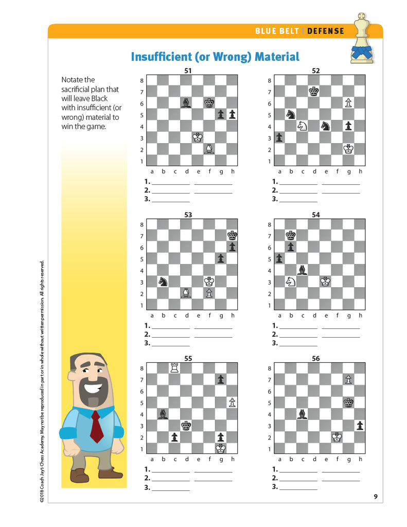Blue Belt Chess Puzzle Pack – Coach Jay's Chess Academy