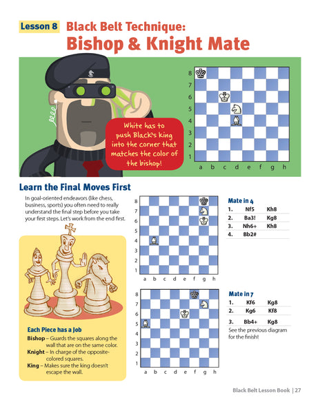 Black Belt Chess Lesson Book